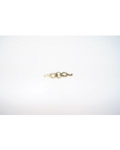 Schild, quer, poliert, Beschläge, Messing, 1.5 cm, 7.5 cm