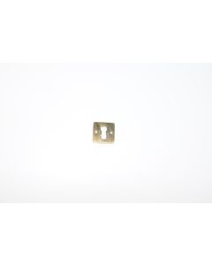 Schild, viereckig, poliert, Beschläge, Messing, 2.5 cm, 2.5 cm