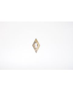 Schild, hoch, poliert, Beschläge, Messing, 5.5 cm, 2.5 cm