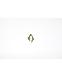 Schild, hoch, poliert, Beschläge, Messing, 4.5 cm, 3 cm