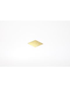 Schild, quer, poliert, Beschläge, Messing, 3 cm, 6 cm