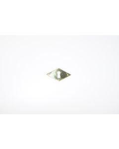 Schild, quer, poliert, Beschläge, Messing, 3 cm, 5.5 cm