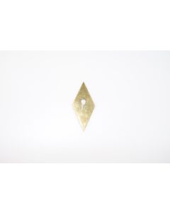 Schild, hoch, poliert, Beschläge, Messing, 8 cm, 3.5 cm