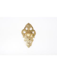 Schild mit Deckel, hoch, poliert, Beschläge, Messing, 9 cm, 5 cm