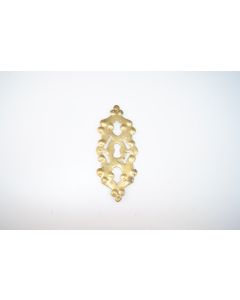 Schild, hoch, poliert, Beschläge, Messing, 13 cm, 5.5 cm