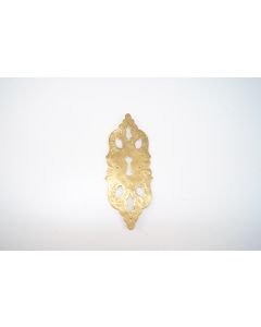 Schild, hoch, poliert, Beschläge, Messing, 14 cm, 5.5 cm