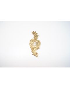 Schild, hoch, poliert, Beschläge, Messing, 12 cm, 5 cm