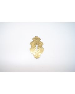 Schild, hoch, poliert, Beschläge, Messing, 10 cm, 6 cm