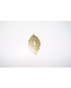 Schild, hoch, poliert, Beschläge, Messing, 10.5 cm, 5.5 cm