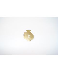 Schild, hoch, poliert, Beschläge, Messing, 6.5 cm, 5.5 cm