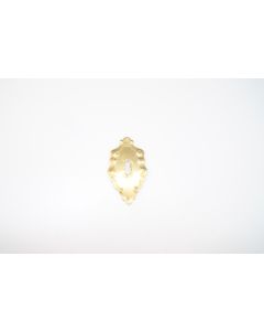 Schild, hoch, poliert, Beschläge, Messing, 8 cm, 4.5 cm