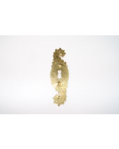 Schild, hoch, poliert, Beschläge, Messing, 16 cm, 5 cm