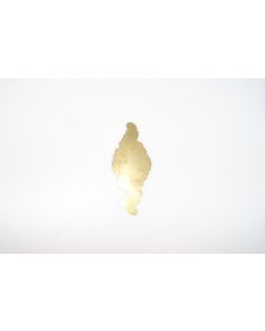 Schild, hoch, poliert, Beschläge, Messing, 11.5 cm, 4.5 cm