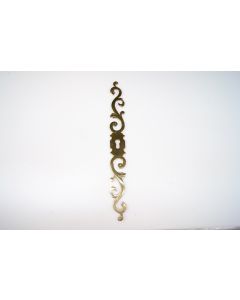 Schild, hoch, poliert, Beschläge, Messing, 26.5 cm, 3 cm