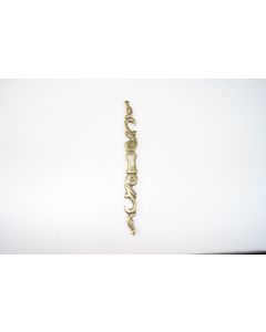 Schild, hoch, poliert, Beschläge, Messing, 16.5 cm, 1.5 cm