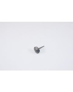 Ziernagel, Beschläge, Eisen,l 2.6 cm,b 1.6 cm, gehämmert rund Stift versetzt