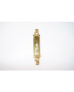 Schild, hoch, poliert, Beschläge, Messing, 16.5 cm, 3 cm