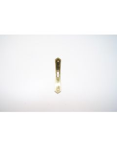 Schild, hoch, poliert, Beschläge, Messing, 10 cm, 1.5 cm