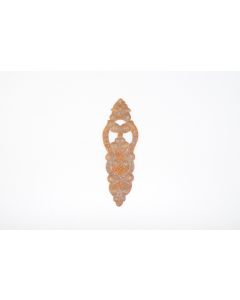 Schild, hoch, rostig, Beschläge, Eisen, 13.5 cm, 4.5 cm