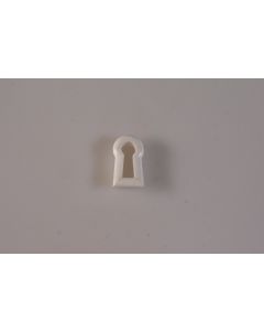Schlüsselbuchse, hoch, weiss, Beschläge, Kunststoff, 2.5 cm, 1.5 cm