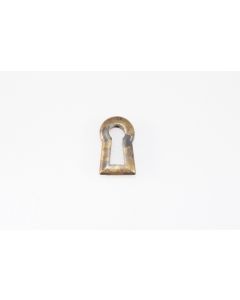 Schlüsselbuchse, hoch, patiniert, Beschläge, Messing, 3 cm, 1.5 cm