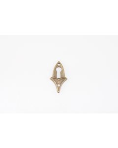 Schild, hoch, patiniert, Beschläge, Messing, 3.5 cm, 1.5 cm