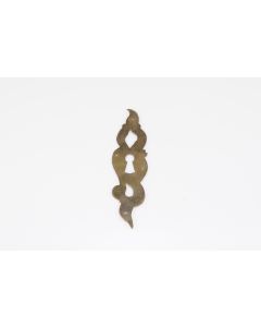 Schild, hoch, poliert, Beschläge, Messing, 150mm, 40mm