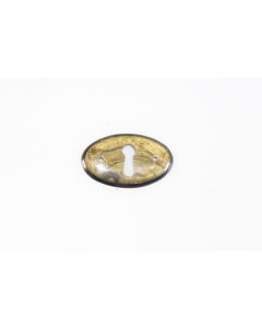 Schild, quer, braun, Beschläge, Kunststoff, 2.5 cm, 4.5 cm