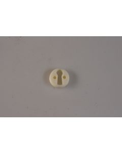 Schild, rund, weiss, Beschläge, Kunststoff, 2 cm, 2 cm