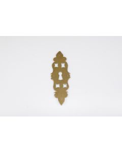 Schild, hoch, poliert, Beschläge, Messing, 16 cm, 5 cm