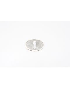 Schild, quer, Beschläge, Nickel, 3 cm, 4.5 cm