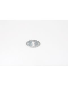 Schild, quer, Beschläge, Nickel, 3.5 cm, 2 cm