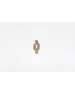 Schild, hoch, poliert, Beschläge, Messing, 7.5 cm, 3.5 cm