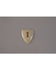 Schild, hoch, Beschläge, Knochen, 4.5 cm, 3.5 cm