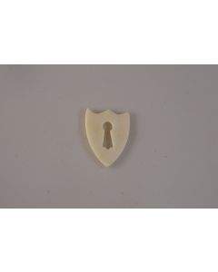 Schild, hoch, Beschläge, Knochen, 4 cm, 3 cm