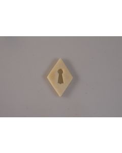 Schild, hoch, Beschläge, Knochen, 5 cm, 3.5 cm