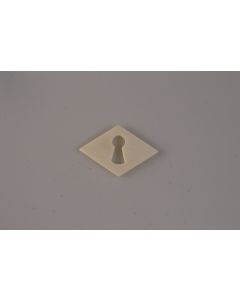 Schild, quer, Beschläge, Knochen, 3 cm, 4.5 cm