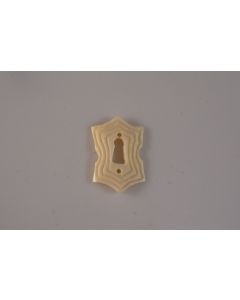 Schild, hoch, Beschläge, Knochen, 5 cm, 3.5 cm