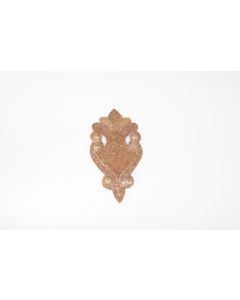 Schild, hoch, rostig, Beschläge, Eisen, 115mm, 60mm