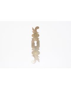 Schild, hoch, poliert, Beschläge, Messing, 10.5 cm, 2.5 cm