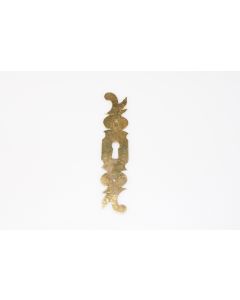 Schild, hoch, poliert, Beschläge, Messing, 10.5 cm, 2.5 cm