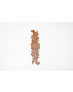 Schild, hoch, rostig, Beschläge, Eisen, 135mm, 35mm