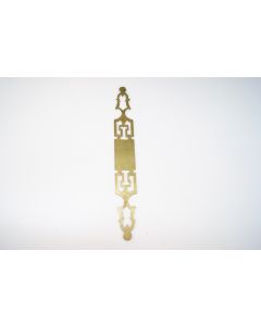 Schild, hoch, poliert, Beschläge, Messing, 270mm, 35mm