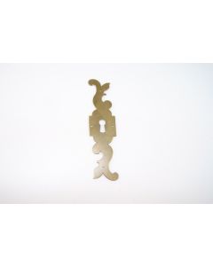 Schild, hoch, poliert, Beschläge, Messing, 15 cm, 4 cm