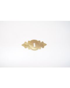 Schild, quer, poliert, Beschläge, Messing, 4.5 cm, 10.5 cm