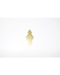 Schild, hoch, poliert, Beschläge, Messing, 3.5 cm, 8 cm