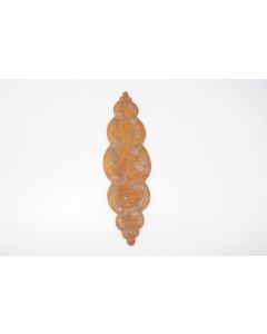 Schild, hoch, rostig, Beschläge, Eisen, 17 cm, 5 cm