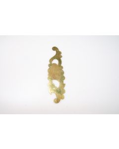 Schild, hoch, poliert, Beschläge, Messing, 14 cm, 4 cm