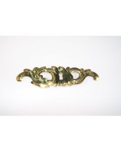 Schild, quer, poliert, Beschläge, Messing, 5 cm, 19 cm