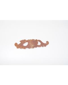 Schild, quer, rostig, Beschläge, Eisen, 4 cm, 14 cm